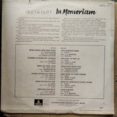 Geeta Dutt  - In Memoriam (Vinyl)